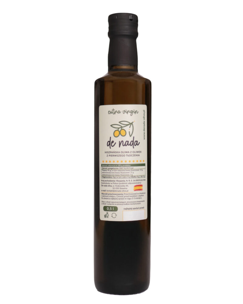 Oliwa z oliwek extra virgin w szklanej butelce | De Nada Oliva